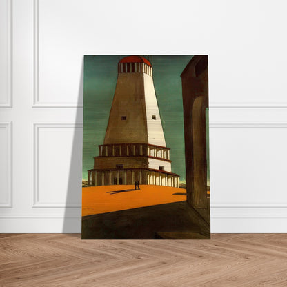 THE NOSTALGIA OF THE INFINITE 1913 - Giorgio de Chirico Brushed Aluminum Print - 70x100 cm / 28x40 inches | Giorgio de Chirico Aluminum Print | Giorgio de Chirico Prints