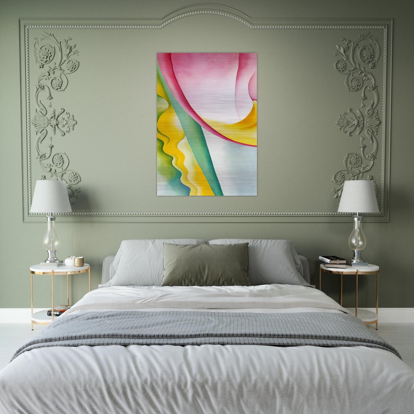 Abstraction No. 77  Tulip  - Georgia O'Keeffe Brushed Aluminum Print - 70x100 cm / 28x40 inches | Georgia O'Keeffe Aluminum Print | Georgia O'Keeffe Prints