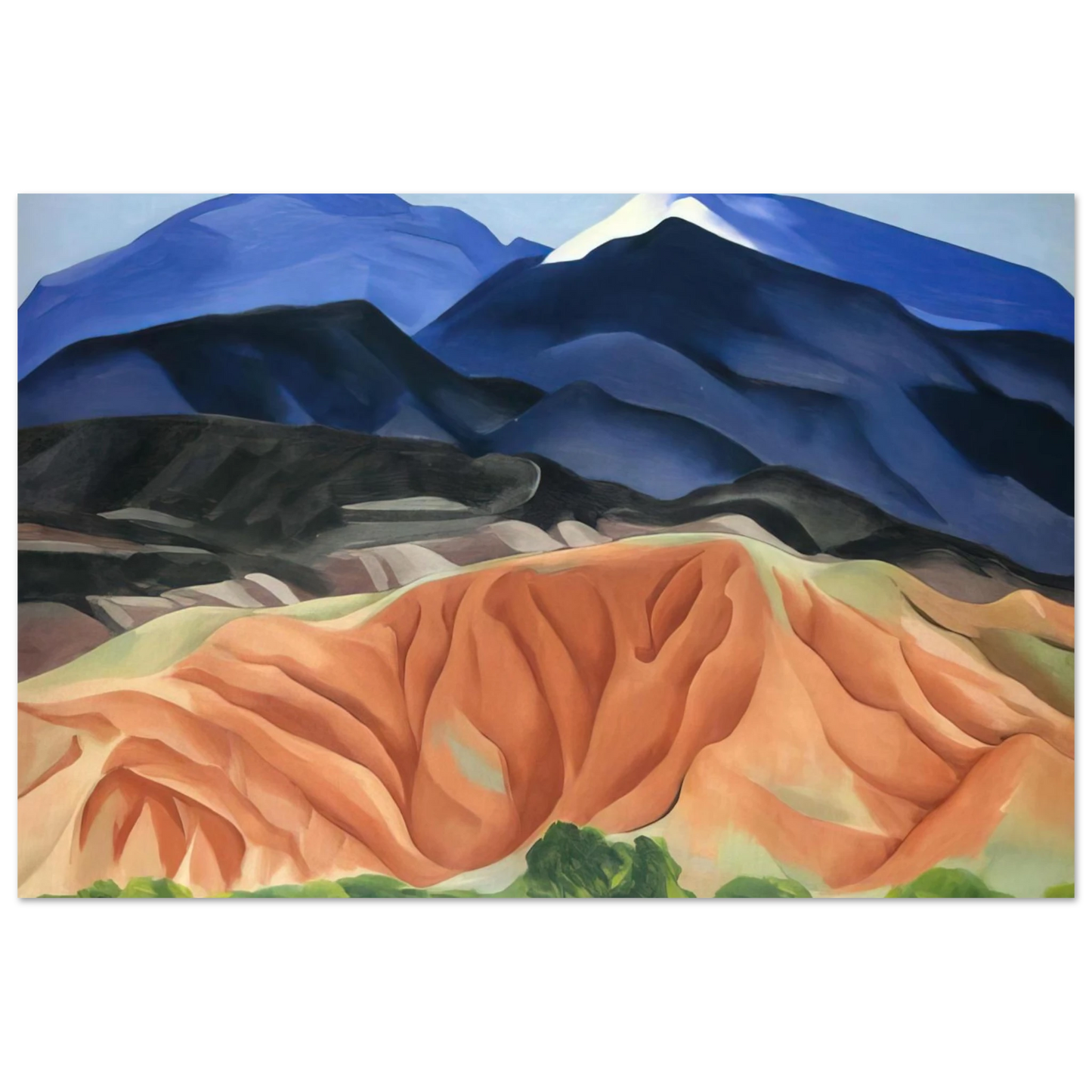 Georgia O'Keeffe - Black Mesa Landscape, New Mexico - Out Back of Marys II Fine Art Poster - 40x60 cm / 16x24 inches
