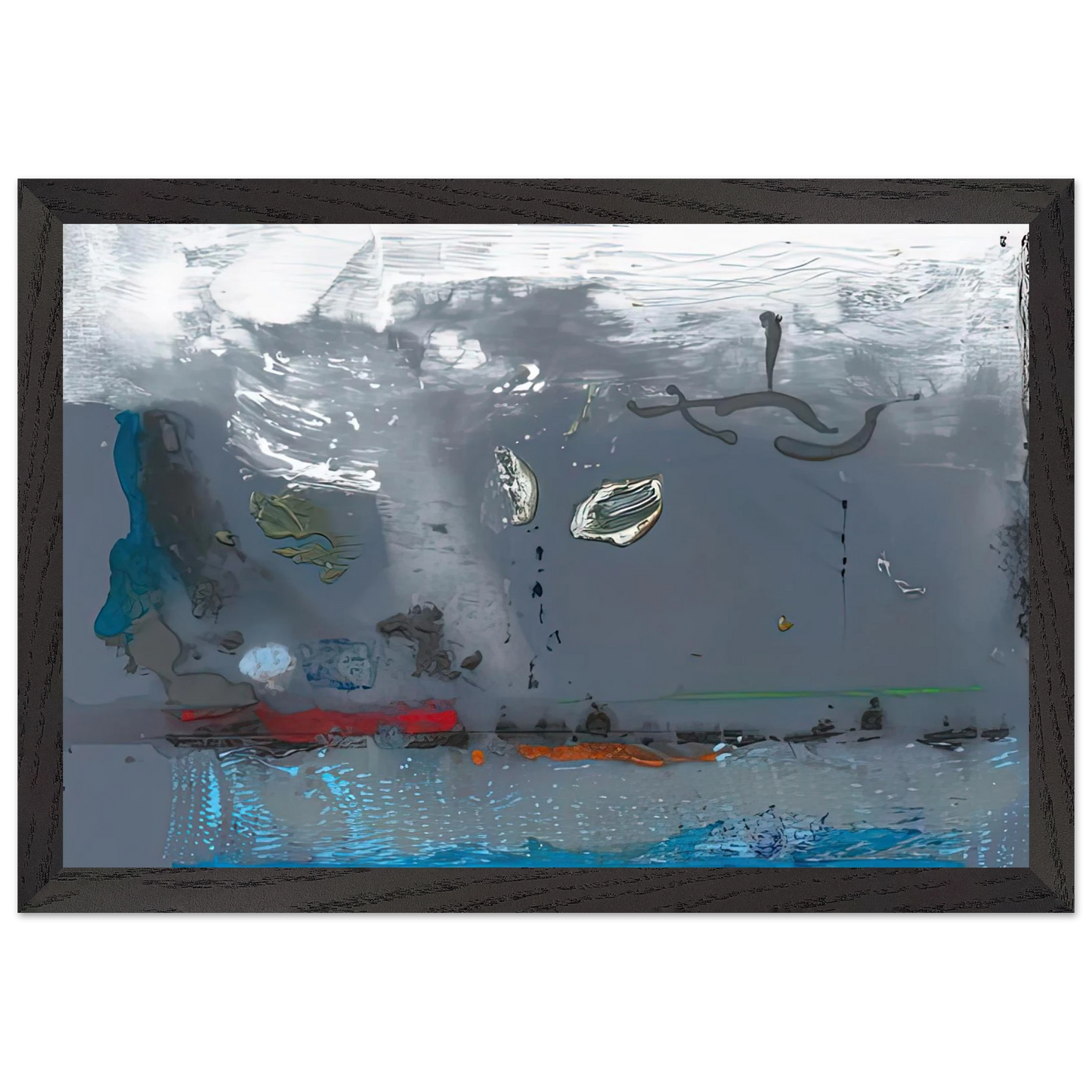 Helen Frankenthaler - Vespers, 1992- Wall Art - 21x29.7 cm / 8x12" - Premium Wooden Framed Poster With Fine Art Paper - Wood frame