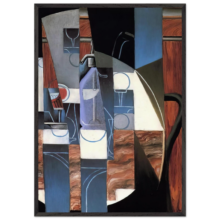 THE SIPHON 1913 - Juan Gris 70x100 cm / 28x40 inches Framed Art Print – Black Wooden Frame