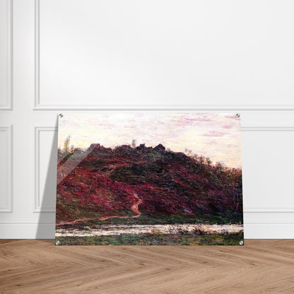 The Village of La Coche-Blond, Evening - claude monet Acrylic Print - 70x100 cm / 28x40″ inches