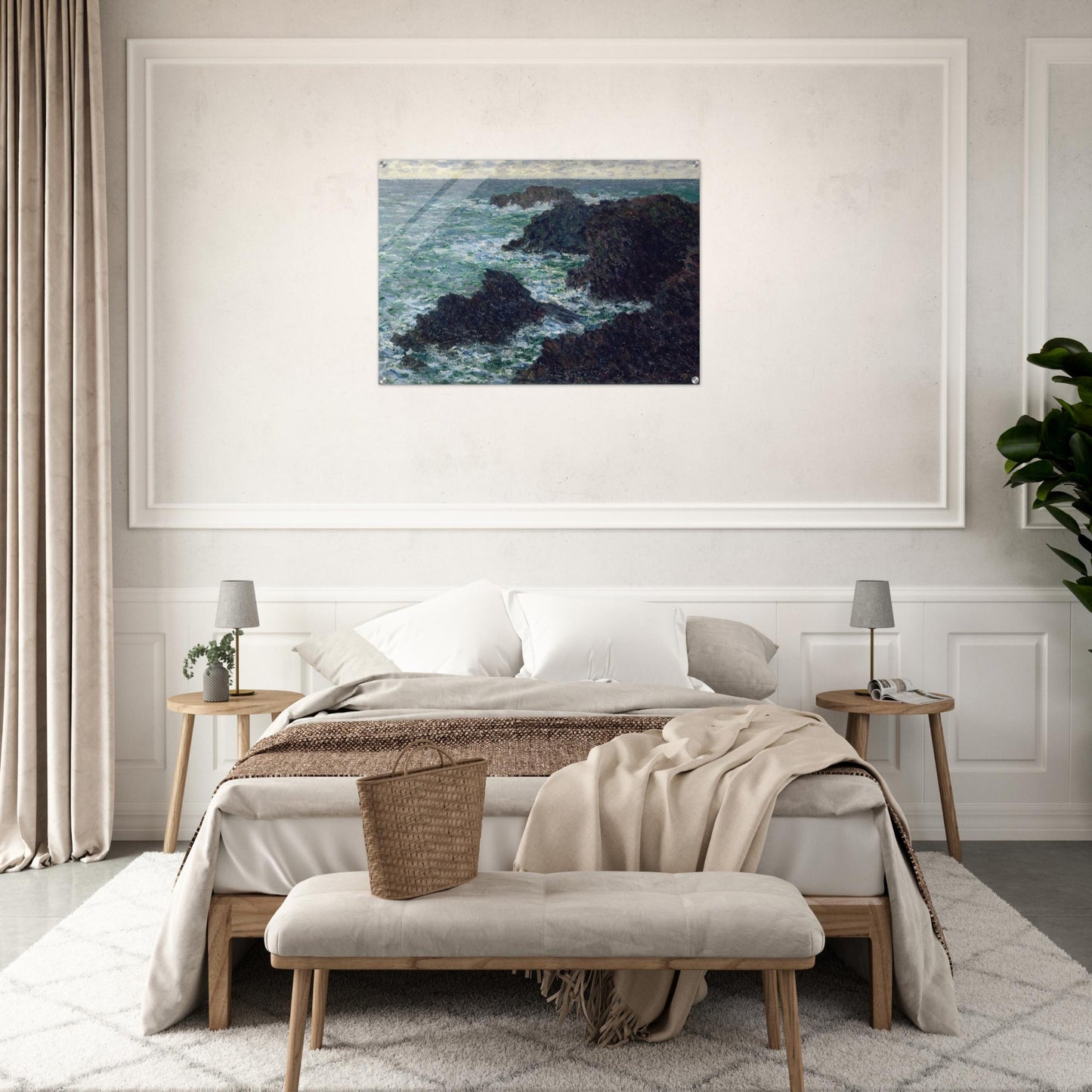 The Cote Sauvate - claude monet Acrylic Print - 70x100 cm / 28x40″ inches | claude monet Wall Art | claude monet Prints