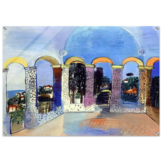 ARCADES AT VALLAURIS 1927 - Raoul Dufy Acrylic Print - 70x100 cm / 28x40″ inches
