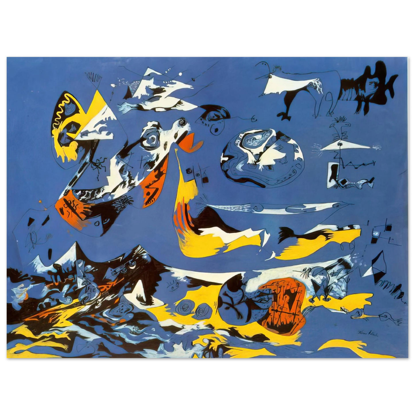 Jackson Pollock - BLUE MOBY DICK Fine Art Poster - Default Title