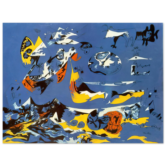 Jackson Pollock - BLUE MOBY DICK Fine Art Poster - Default Title