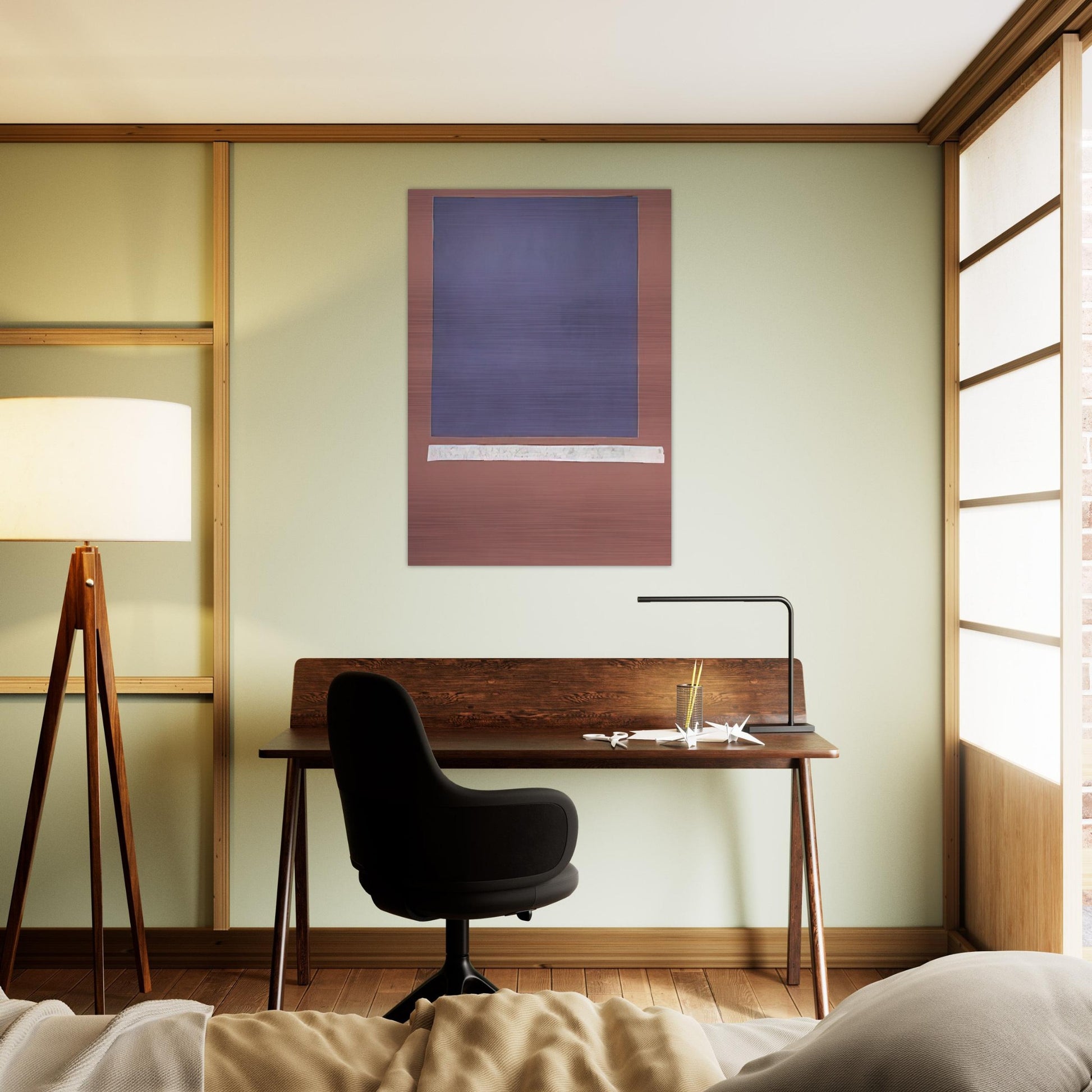 Grand Blue Sun-Box - 1969 - Theodoros Stamos Brushed Aluminum Print - 70x100 cm / 28x40 inches | Theodoros Stamos Aluminum Print | Theodoros Stamos Prints