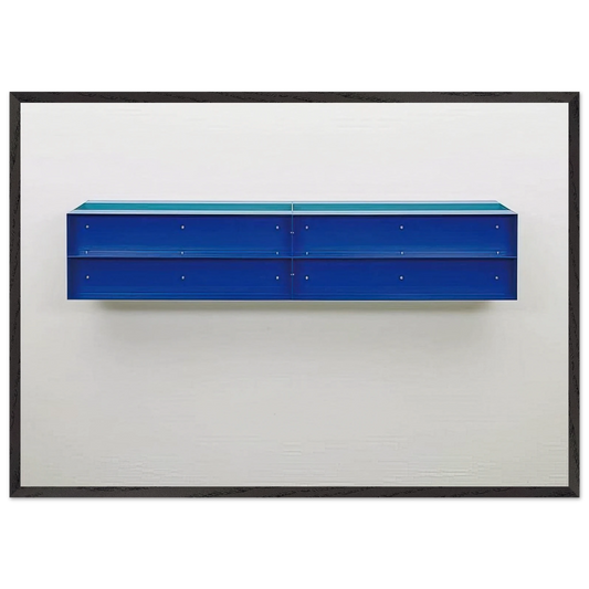 Untitled - 1989 - Donald Judd 70x100 cm / 28x40 inches Framed Art Print – Black Wooden Frame