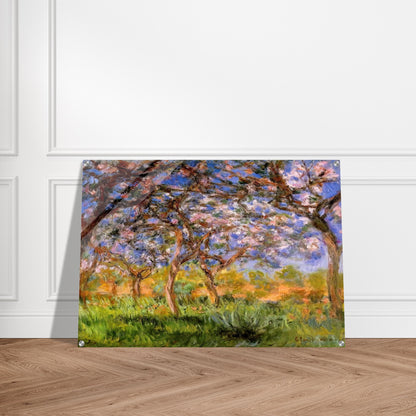 Giverny in Springtime - claude monet Acrylic Print - 70x100 cm / 28x40″ inches | claude monet Wall Art | claude monet Prints