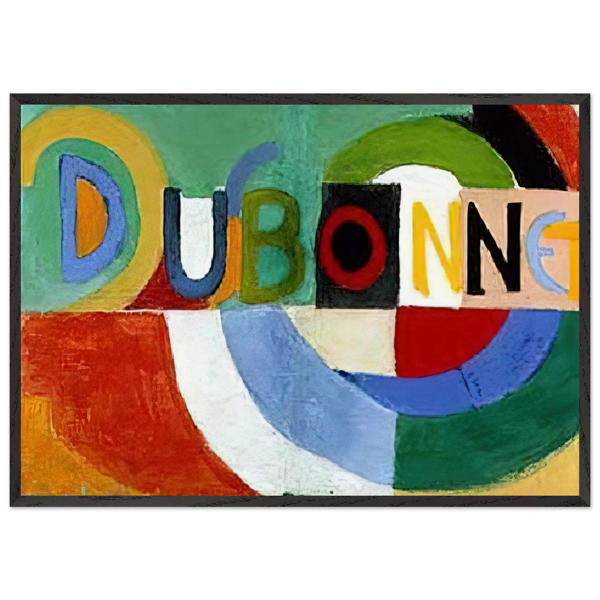 DUBONNET - Sonia Delaunay Framed Art Print – Black Wooden Frame - Default Title - -Framed Art Print