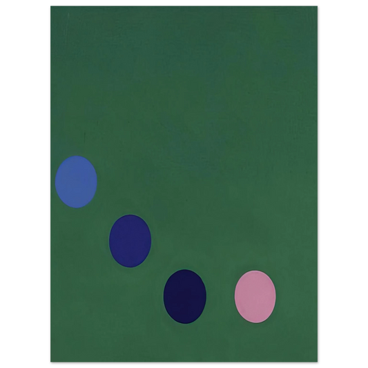 Thomas Downing - Green Square - Op Art Fine Art Poster - Default Title