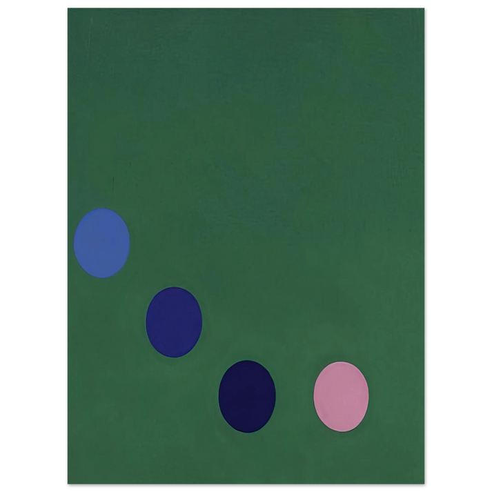 Thomas Downing - Green Square - Op Art  75x100 cm / 30x40inches Fine Art Poster