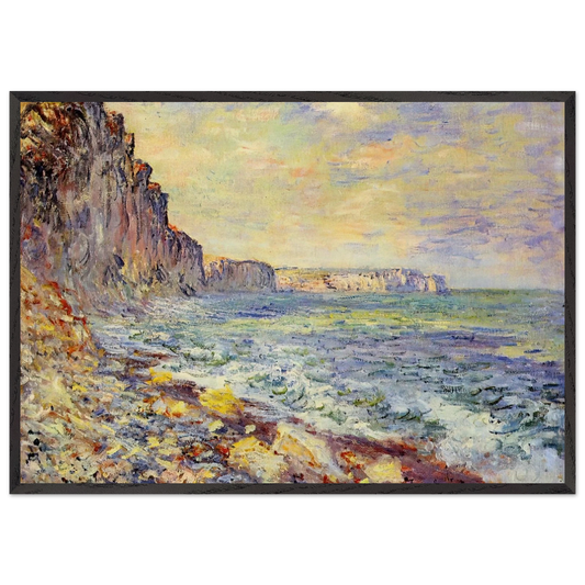Morning by the Sea - claude monet Framed Art Print – Black Wooden Frame - Default Title - -Framed Art Print