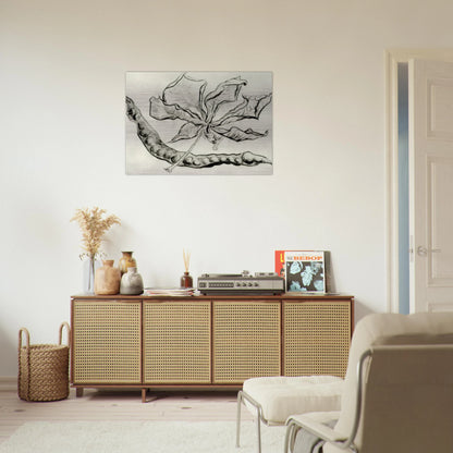 Dead Leaf and Pod - Vincent van Gogh Brushed Aluminum Print - 70x100 cm / 28x40 inches | Vincent van Gogh Aluminum Print | Vincent van Gogh Prints