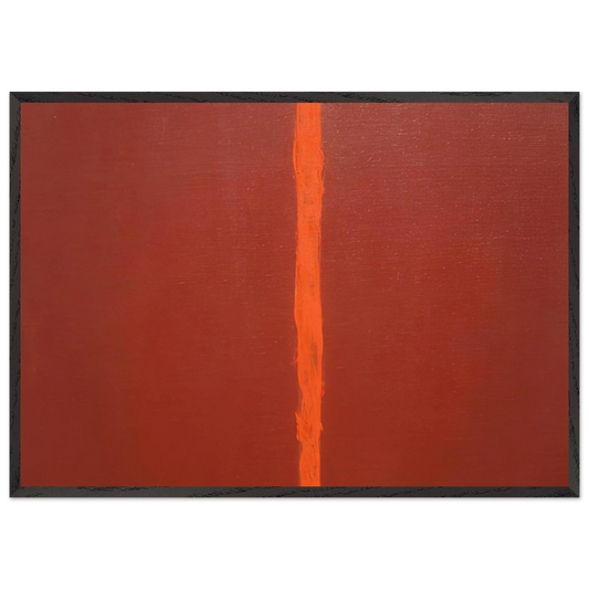 Onement III - Barnett Newman Framed Art Print – Black Wooden Frame - Default Title - -Framed Art Print