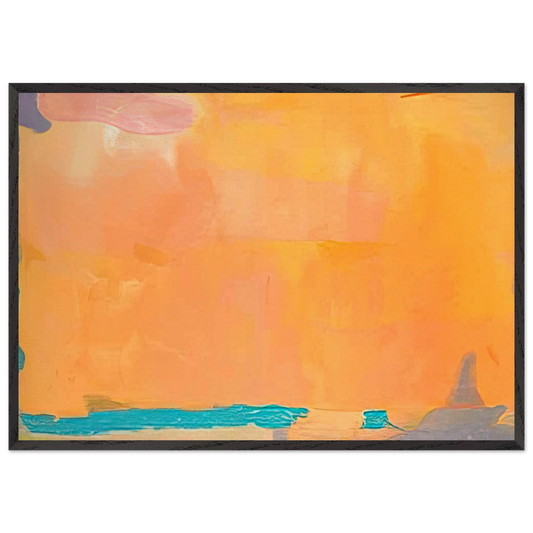 Royal Fireworks - 1975 - Helen Frankenthaler Framed Art Print – Black Wooden Frame - Default Title - -Framed Art Print