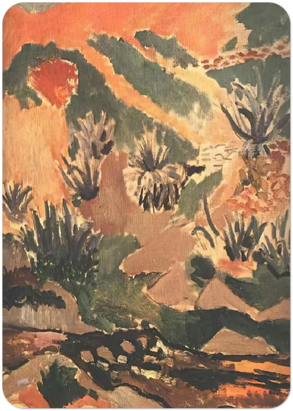 LANDSCAPE WITH BROOK BROOK WITH ALOES 1907 By Henri Matisse Pack of 10 Post Cards | Henri Matisse Post Cards | A6 (10.5 x 14.8 cm) - 4.1 x 5.8 inches