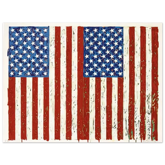 Jasper Johns - FLAGS I ULAE 128 Fine Art Poster - Default Title