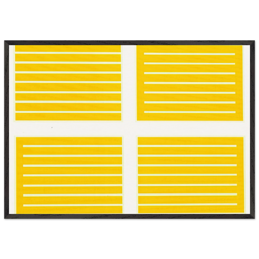 Untitled 235-238 - 1994 - Donald Judd 70x100 cm / 28x40 inches Framed Art Print – Black Wooden Frame
