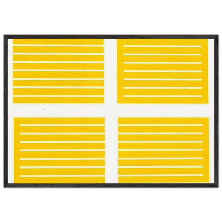 Untitled 235-238 - 1994 - Donald Judd 70x100 cm / 28x40 inches Framed Art Print – Black Wooden Frame