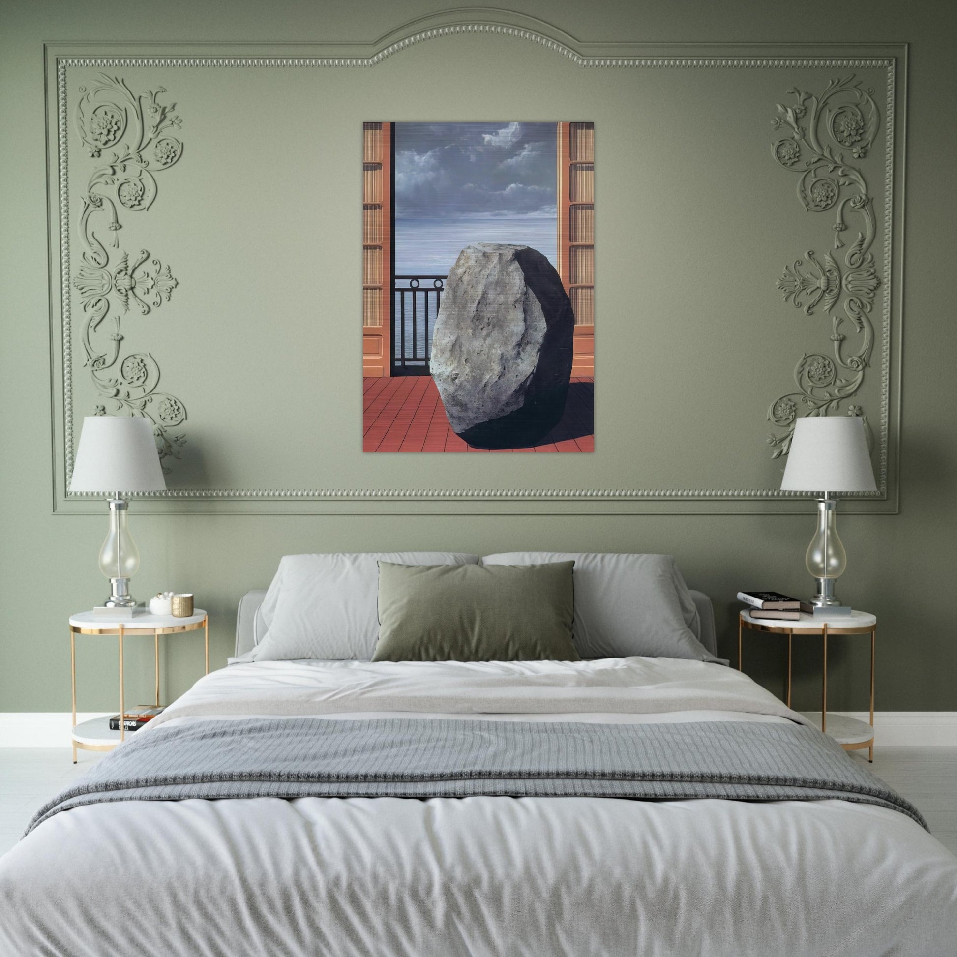 INVISIBLE WORLD 1954 - Rene Magritte Brushed Aluminum Print - 70x100 cm / 28x40 inches | Rene Magritte Aluminum Print | Rene Magritte Prints