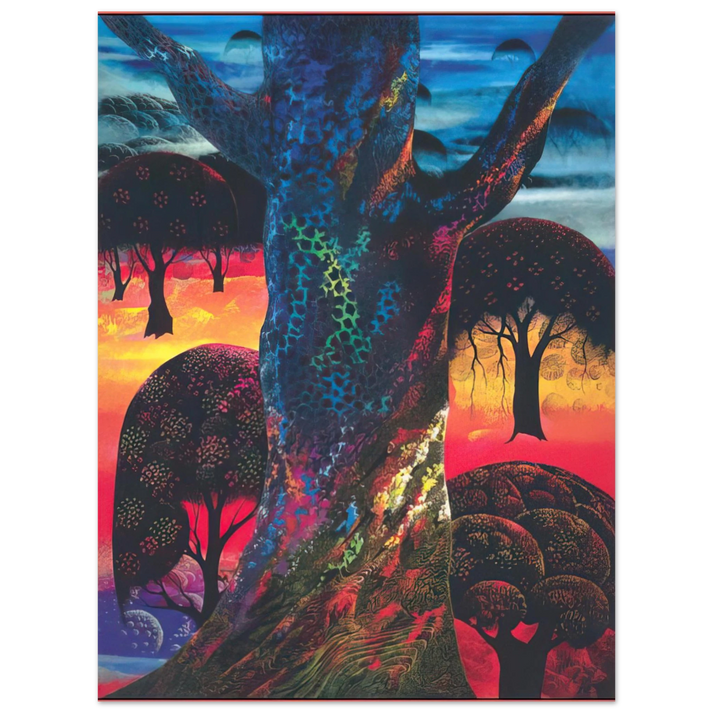 Eyvind Earle - Fire Magic  75x100 cm / 30x40inches Fine Art Poster