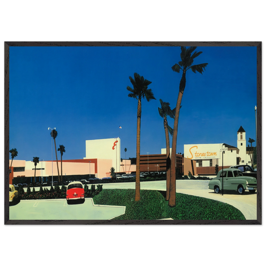 In the beginning Stonestown N1 - Hiroshi Nagai Framed Art Print – Black Wooden Frame - Default Title - -Framed Art Print