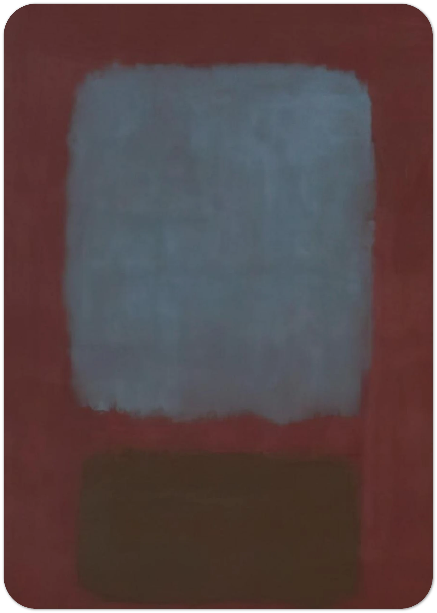 No. 37No. 19 Slate Blue and Brown on Plum - 1958 By Mark Rothko Pack of 10 Post Cards | Mark Rothko Post Cards | A6 (10.5 x 14.8 cm) - 4.1 x 5.8 inches