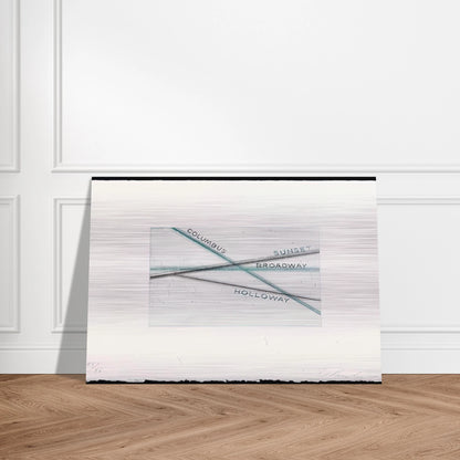 SUNSET FROM LOS FRANCISCO SAN ANGELES PORTFOLIO - Edward Ruscha Brushed Aluminum Print - 70x100 cm / 28x40 inches | Edward Ruscha Aluminum Print | Edward Ruscha Prints