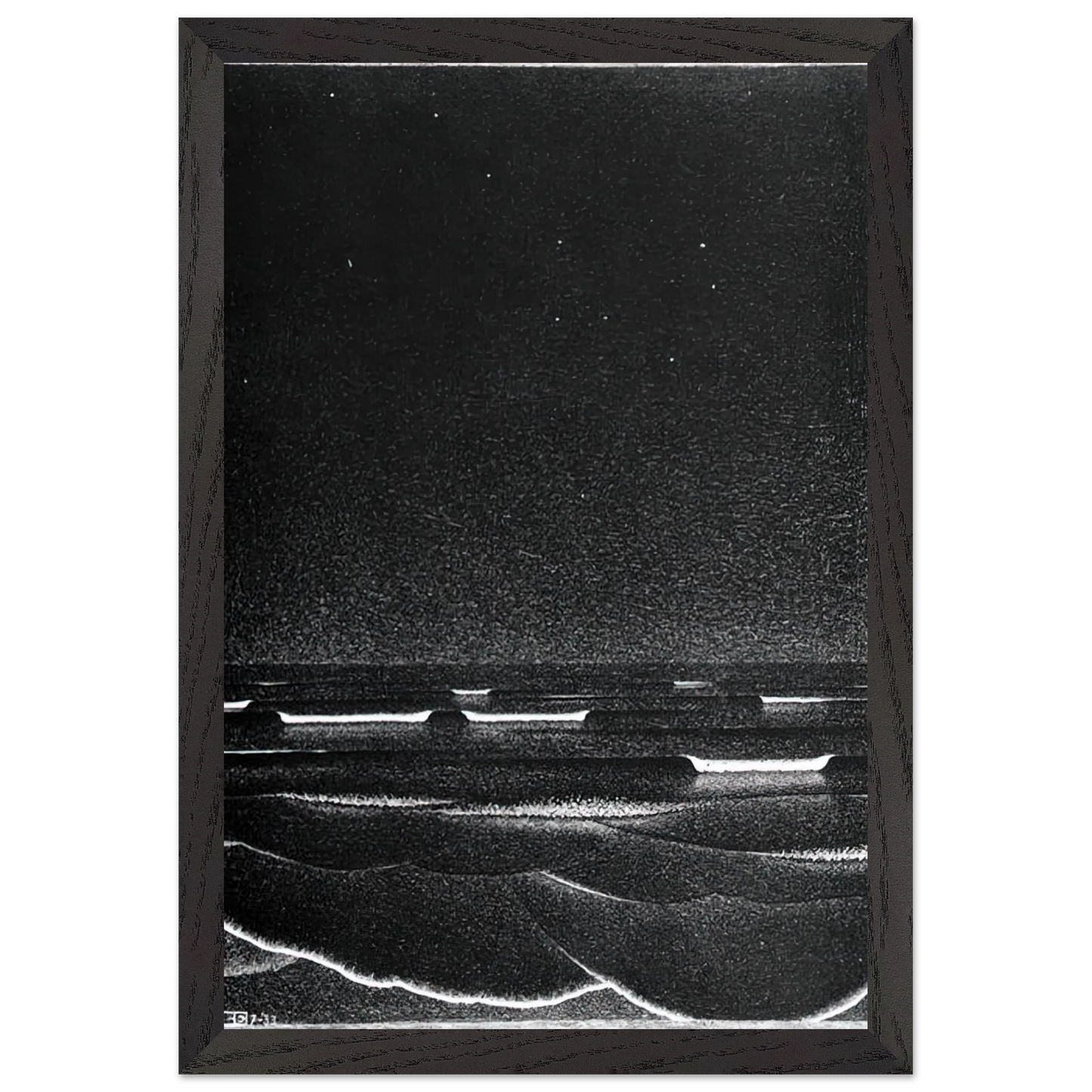 MC Escher - FLUORESCENT SEA Wall Art - 30x40 cm / 12x16 inches - Fine Art Poster - -