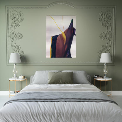 Phenomena Yellow Strike - 1963 - Paul Jenkins Brushed Aluminum Print - 70x100 cm / 28x40 inches | Paul Jenkins Aluminum Print | Paul Jenkins Prints