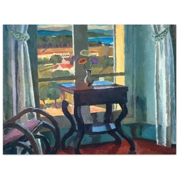 Vanessa Bell - INTERIOR WITH A TABLE 1921  75x100 cm / 30x40inches Fine Art Poster