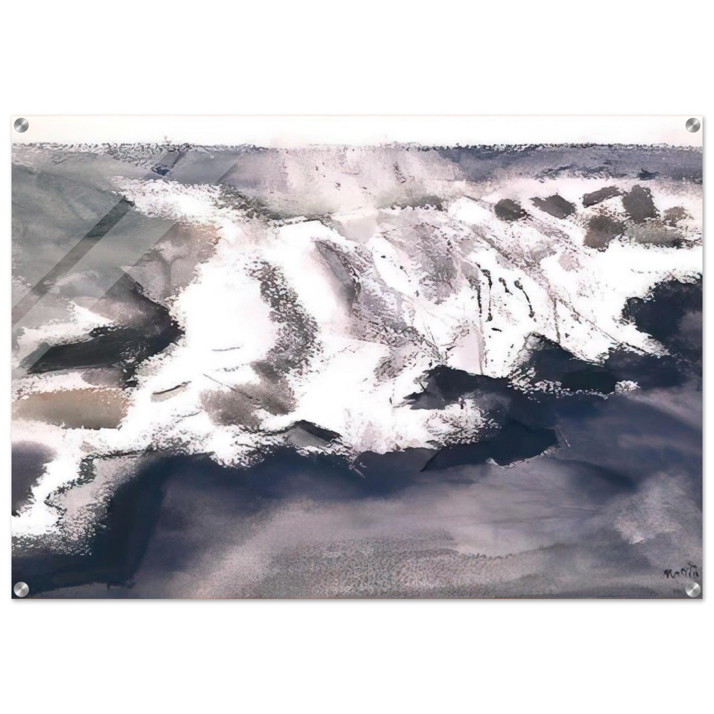 Off York Island - 1922 - John Marin Acrylic Print - 70x100 cm / 28x40″ inches | John Marin Wall Art | John Marin Prints