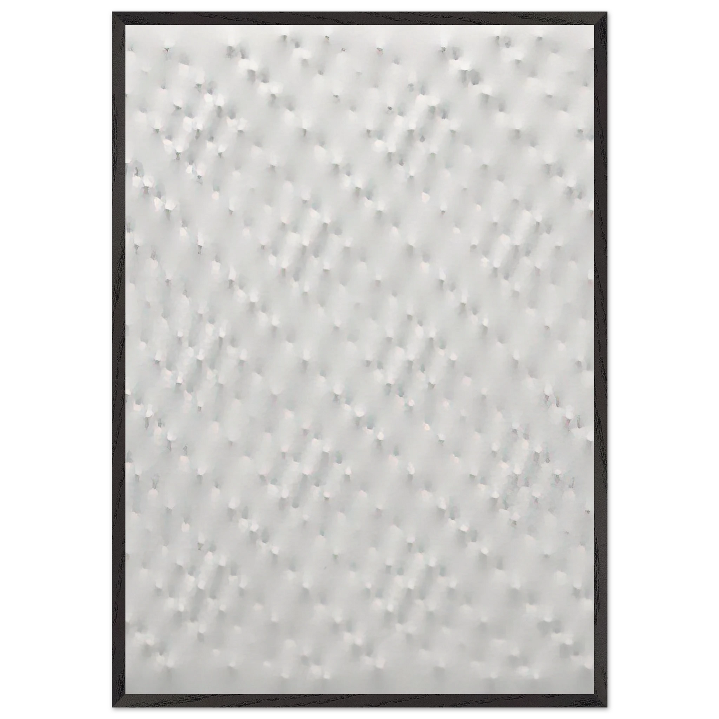 Superficie bianca - 2005 - Enrico Castellani Framed Art Print – Black Wooden Frame - Default Title - -Framed Art Print