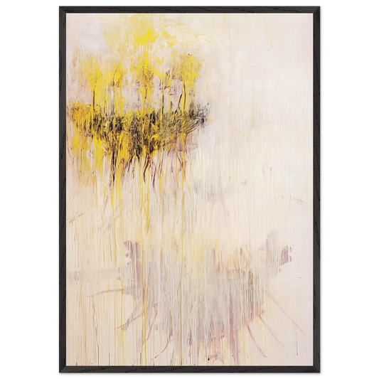 Coronation of Sesostris - Cy Twombly Framed Art Print – Black Wooden Frame - Default Title - -Framed Art Print