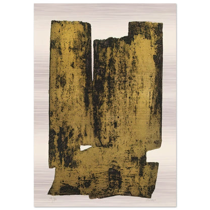 Eau forte XII - 1957 - Pierre Soulages Brushed Aluminum Print - 70x100 cm / 28x40 inches | Pierre Soulages Aluminum Print | Pierre Soulages Prints