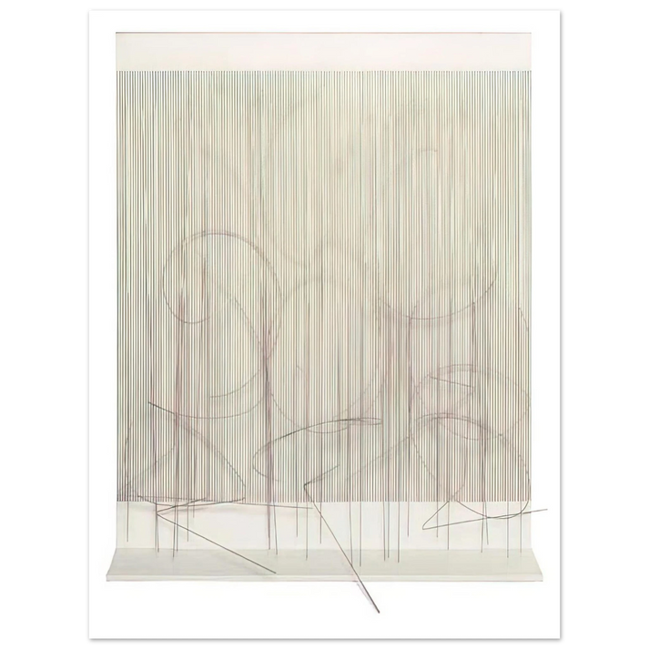 Jesus Rafael Soto - ESCRITURA ROSA PANTA  75x100 cm / 30x40inches Fine Art Poster