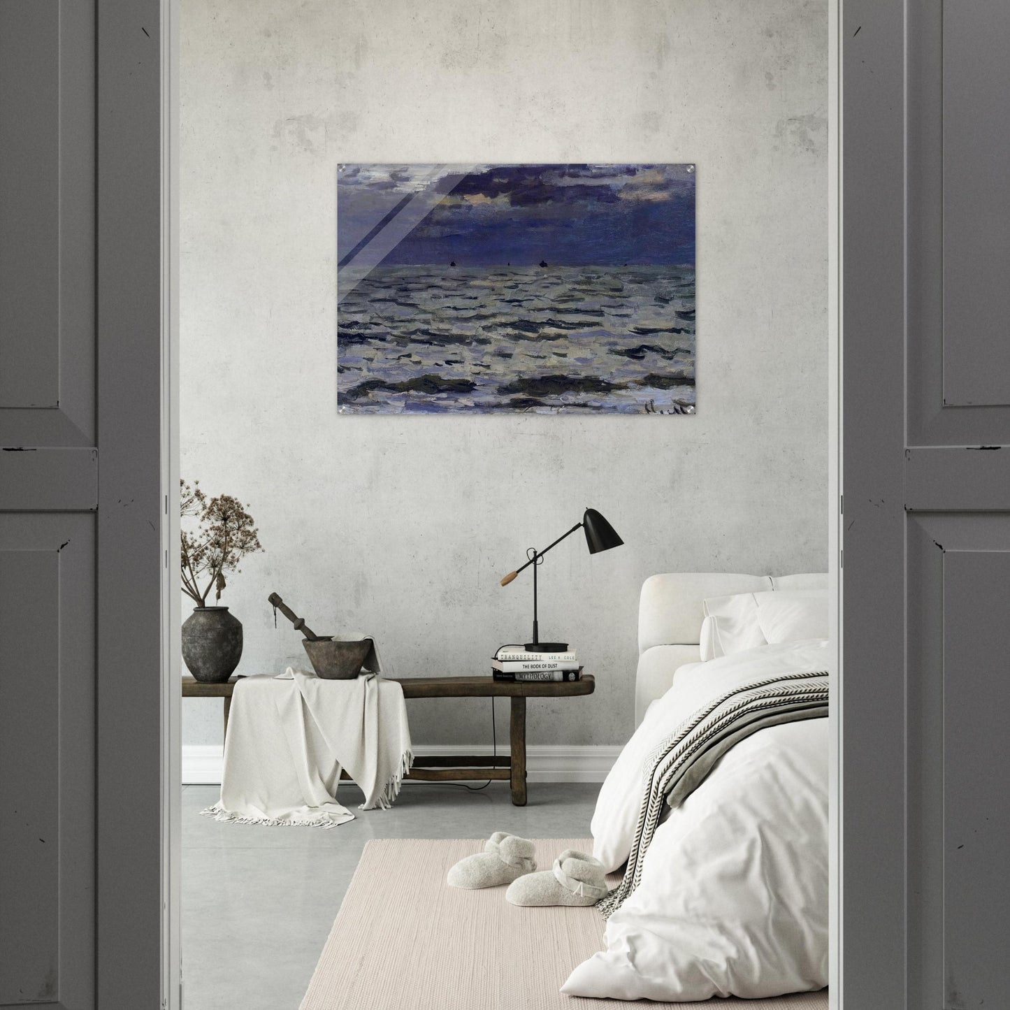 Seascape - claude monet Acrylic Print - 70x100 cm / 28x40″ inches