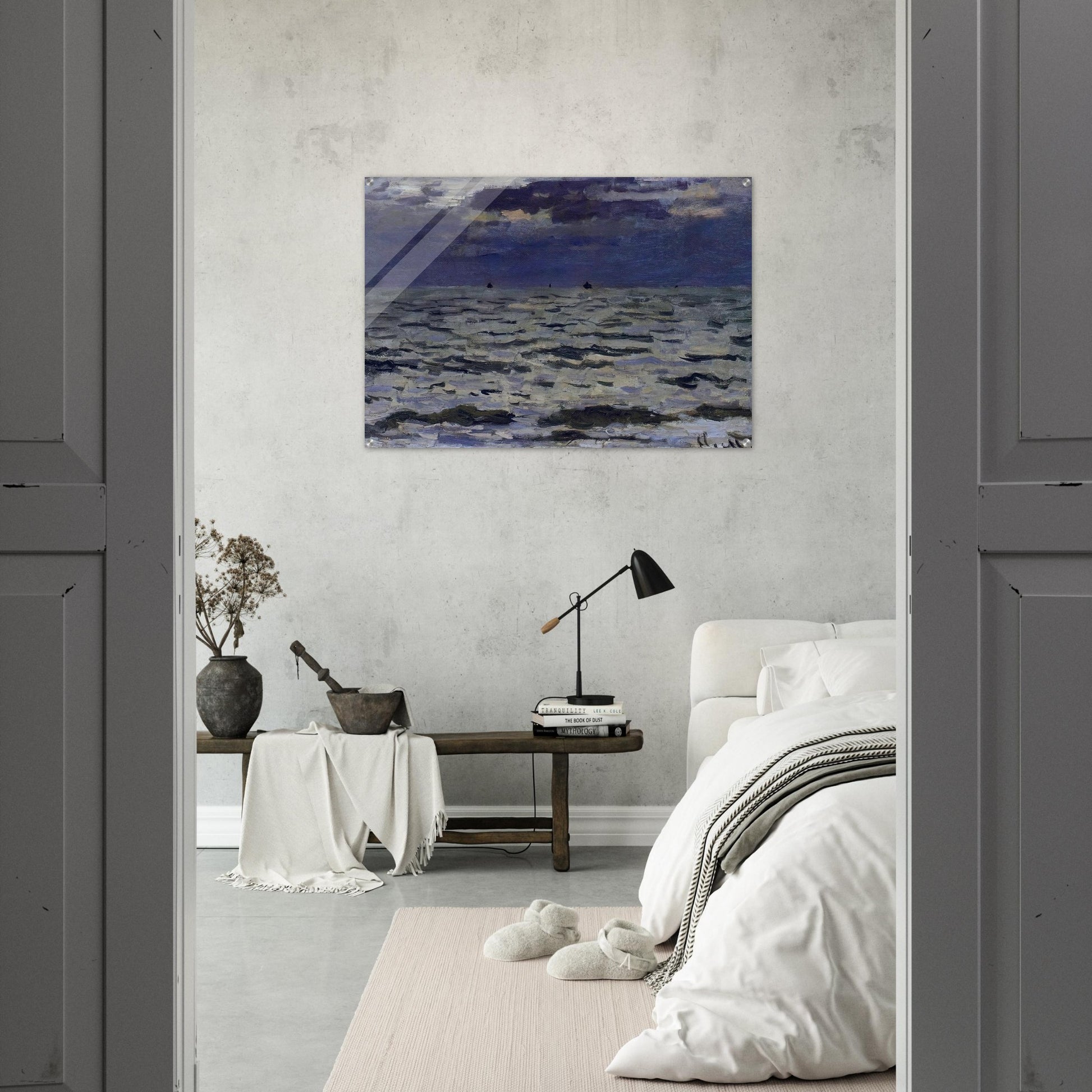 Seascape - claude monet Acrylic Print - 70x100 cm / 28x40″ inches