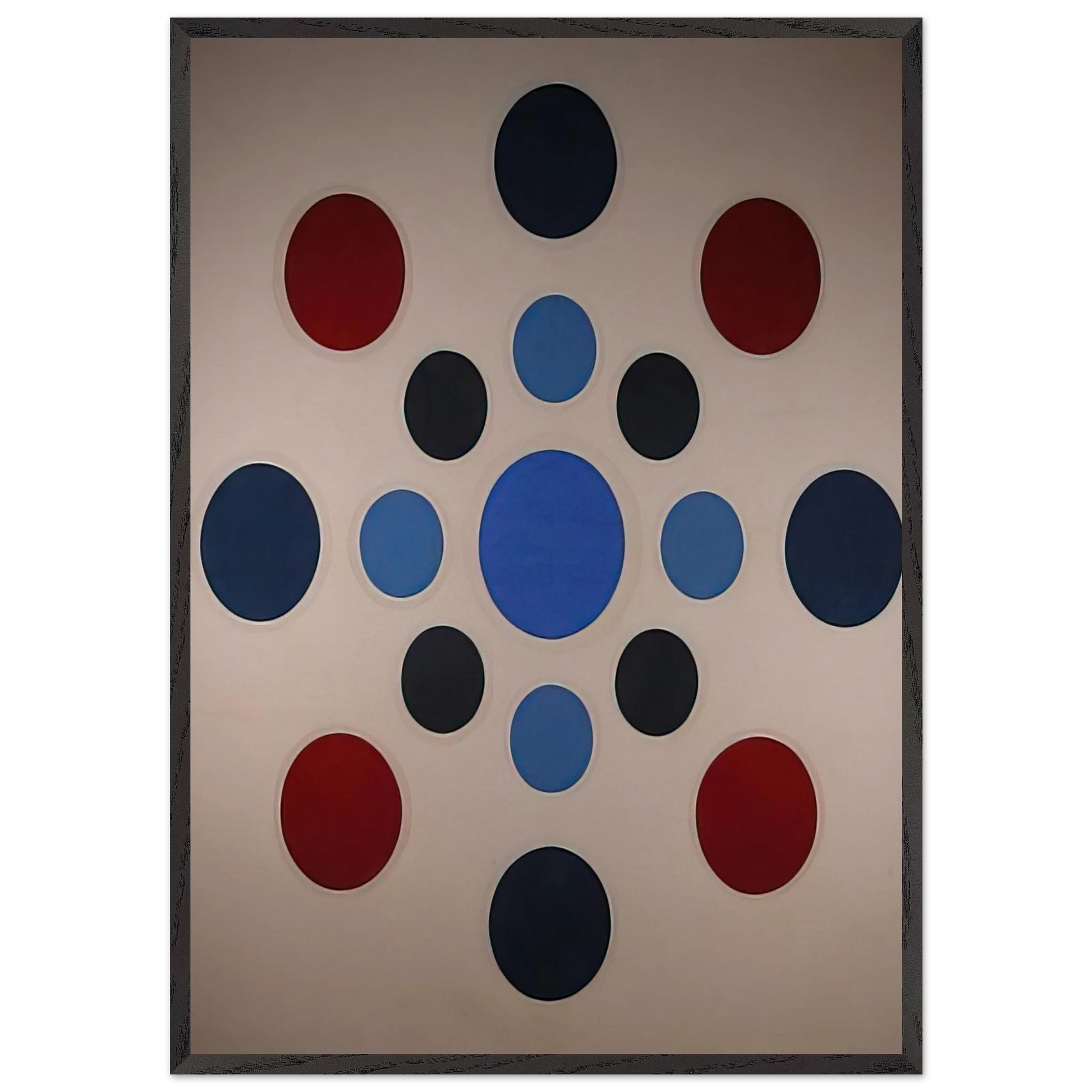 Red Plum - 1961 - Thomas Downing Framed Art Print – Black Wooden Frame - Default Title - -Framed Art Print