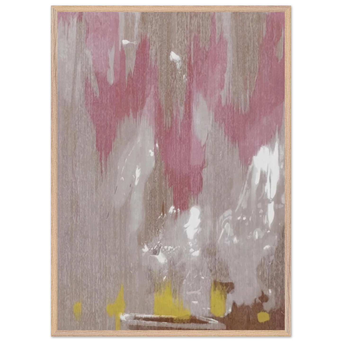 Helen Frankenthaler - Tales of Genji IV - 1998 Wall art - 50x70 cm / 20x28 inches - Premium Wooden Framed Poster With Fine Art Paper - White frame