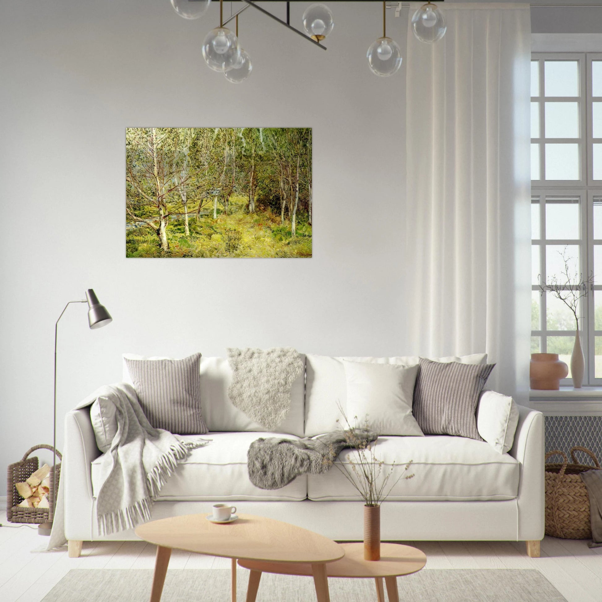 Spring Woods - Childe Hassam Brushed Aluminum Print - 70x100 cm / 28x40 inches | Childe Hassam Aluminum Print | Childe Hassam Prints