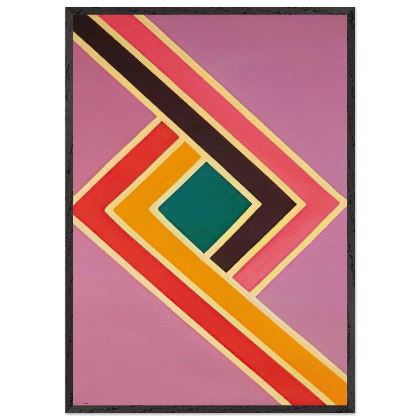 Comet I - Sam Gilliam Framed Art Print – Black Wooden Frame - Default Title - -Framed Art Print