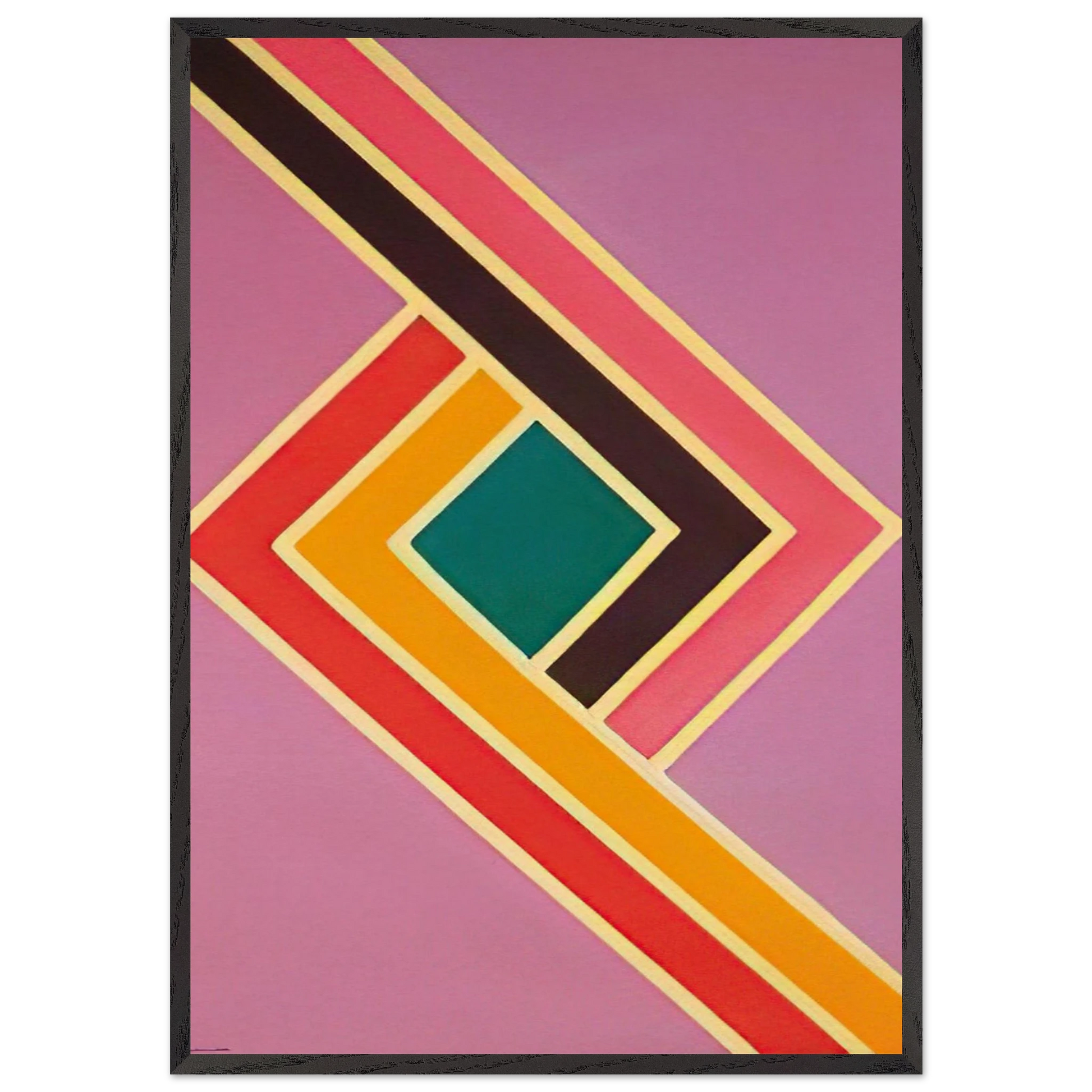 Comet I - Sam Gilliam Framed Art Print – Black Wooden Frame - Default Title - -Framed Art Print