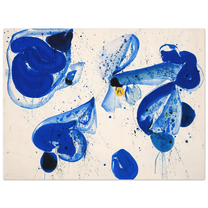 Sam Francis - Untitled  Blue Balls from Cross #9  Fine Art Poster - Default Title