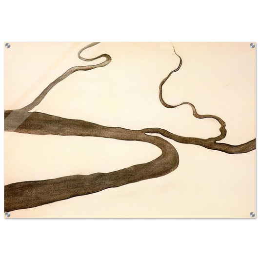 Drawing IX - Georgia O'Keeffe Acrylic Print - 70x100 cm / 28x40″ inches