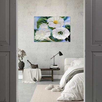 Jimson Weed 3 - Georgia O'Keeffe Brushed Aluminum Print - 70x100 cm / 28x40 inches | Georgia O'Keeffe Aluminum Print | Georgia O'Keeffe Prints
