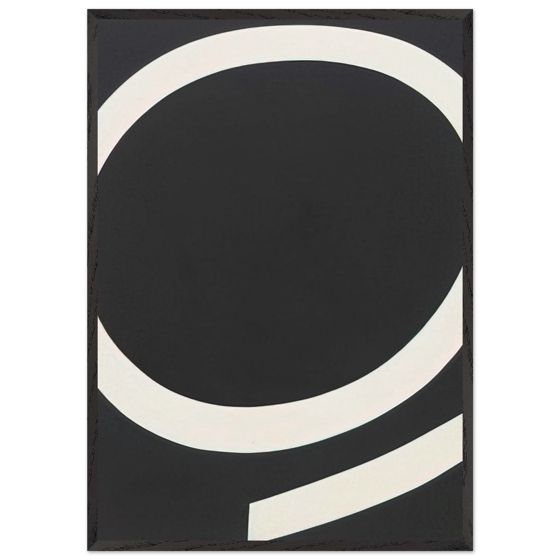 Running White - Ellsworth Kelly Framed Art Print – Black Wooden Frame - Default Title - -Framed Art Print