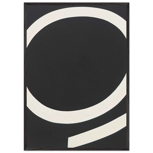 Running White - Ellsworth Kelly Framed Art Print – Black Wooden Frame - Default Title - -Framed Art Print