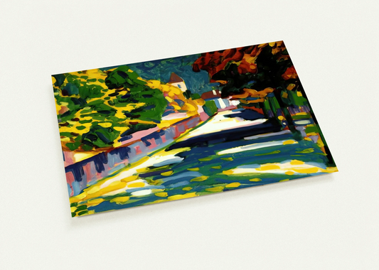AUTUMN IN BAVARIA 1908 By Wassily Kandinsky Pack of 10 Post Cards | Wassily Kandinsky Post Cards | A6 (10.5 x 14.8 cm) - 4.1 x 5.8 inches